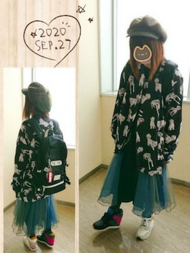 「override 」｜「アイテム（その他）」を使った、みはるさん（レディース・152cm）の秋コーディネート