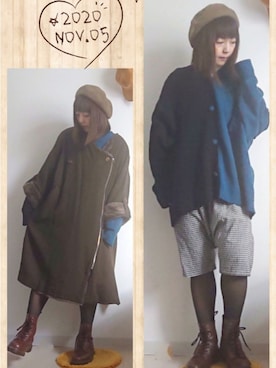 「BLACK COMME des GARÇONS」｜みはるさん（レディース・152cm）の秋コーディネート
