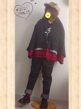 「RNA」｜「アイテム（ブーツ）」を使った、みはるさん（レディース・152cm）の冬コーディネート