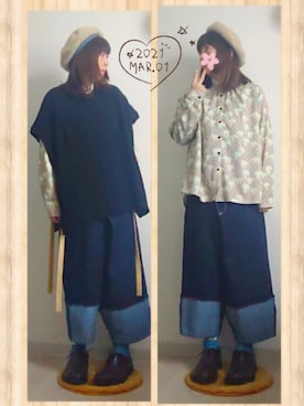 「override 」｜「アイテム（その他）」を使った、みはるさん（レディース・152cm）の春コーディネート