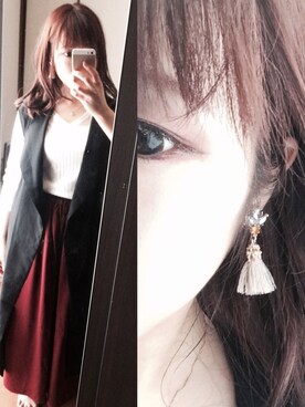 「アイテム（イヤリング）」を使った、tomoさん（レディース・146cm・20代）の夏コーディネート