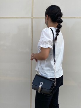 「Bershka（ベルシュカ）のアイテム（バッグ、ブラック系）」を使った、yako529さん（レディース）の冬コーディネート