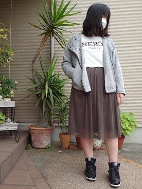 Riさん（レディース・158cm）の春コーディネート