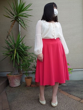「laboratory work（ラボラトリーワーク）のアイテム」を使った、Riさん（レディース・158cm）の夏コーディネート