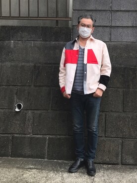 「DIESEL（ディーゼル）のアイテム（その他アウター）」を使った、ひろさん（メンズ・177cm）の春コーディネート