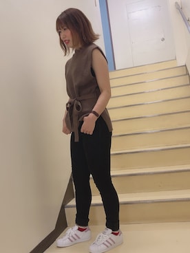 「ジーユーコーデ」｜「アイテム（アナログ腕時計）」を使った、ひろえさん（レディース・163cm）の秋コーディネート