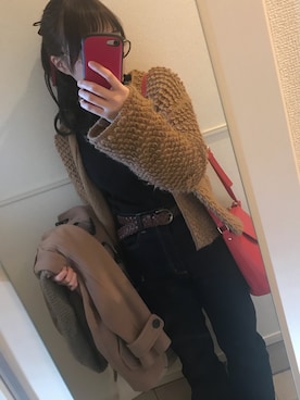 「アイテム（ダッフルコート）」を使った、もちさん（レディース・159cm・10代）の冬コーディネート