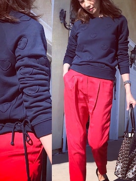 「ZOE KARSSEN（ゾーカーセン）のアイテム」を使った、rioさん（レディース・157cm）の春コーディネート