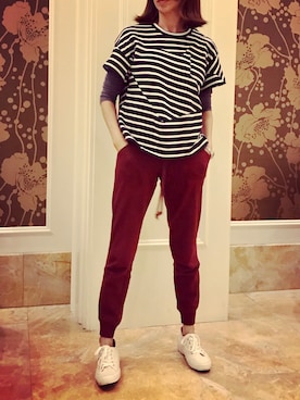 「sacai luck（サカイ ラック）のアイテム」を使った、rioさん（レディース・157cm）の秋コーディネート