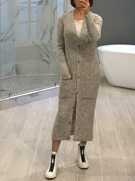 「Marc by Marc Jacobs（マークバイマークジェイコブス）のアイテム（ブーツ）」を使った、rioさん（レディース・157cm）の冬コーディネート