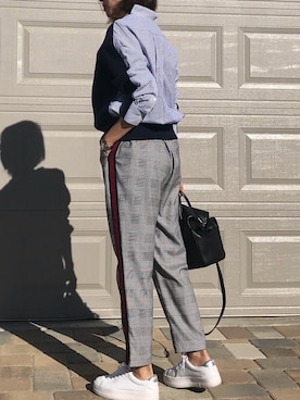 「sacai luck（サカイ ラック）のアイテム」を使った、rioさん（レディース・157cm）の冬コーディネート