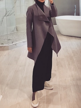 「NO216（ナンバー216）のアイテム」を使った、rioさん（レディース・157cm）の冬コーディネート