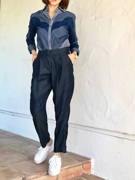 「DEISEL」｜rioさん（レディース・157cm）の冬コーディネート