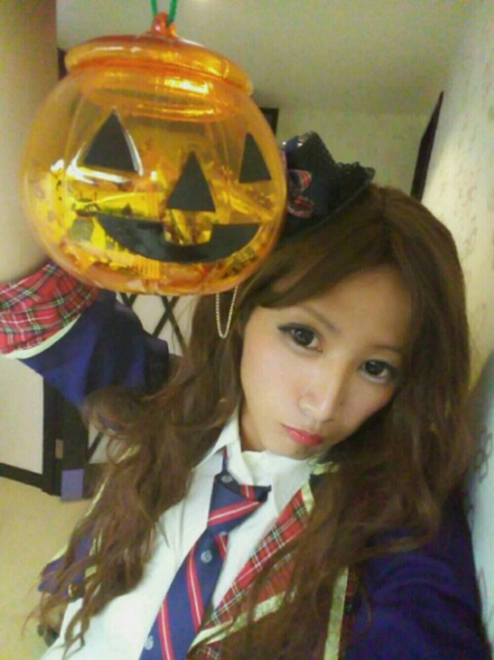 「ハロウィン、ハロウィンコーデ、仮装、コスプレ、AKB48、AKB、女装」｜「Tears Heavenのアイテム（その他ヘアアクセサリー、ブラック系）」を使った、聖七さん（レディース・165cm）の秋コーディネートの1枚目の写真