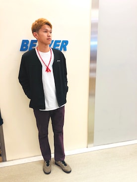 小野 隼ノ介さん(メンズ・178cm)の秋コーディネート