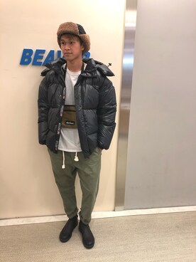 「Blundstone（ブランドストーン）のBlundstone/ブランドストーン　ｻｲﾄﾞｺﾞｱﾌﾞｰﾂ Men's（ブーツ）」を使った、小野　隼ノ介さん（メンズ・178cm）の秋コーディネート