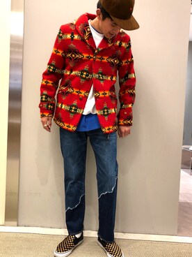 小野　隼ノ介さん（メンズ・178cm）の冬コーディネート