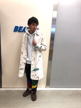 小野　隼ノ介さん（メンズ・178cm）の冬コーディネート