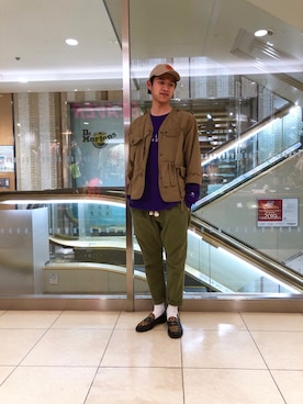 小野　隼ノ介さん（メンズ・178cm）の春コーディネート