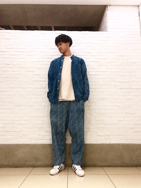 小野　隼ノ介さん（メンズ・178cm）の春コーディネート