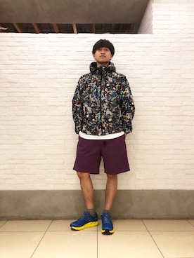「and wander」｜小野　隼ノ介さん（メンズ・178cm）の夏コーディネート