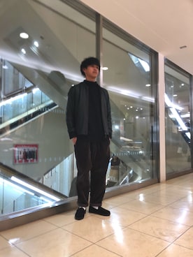 小野　隼ノ介さん（メンズ・178cm）の冬コーディネート