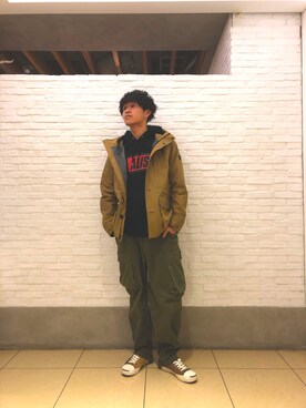 小野　隼ノ介さん（メンズ・178cm）の冬コーディネート