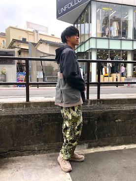 「HOKA（ホカ）のHOKA ONE ONE/ホカ オネ オネ　TOR ULTRA LOW WP/トールウルトラローウォータープルーフ（スニーカー）」を使った、小野　隼ノ介さん（メンズ・178cm）の春コーディネート