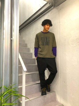 小野　隼ノ介さん（メンズ・178cm）の春コーディネート