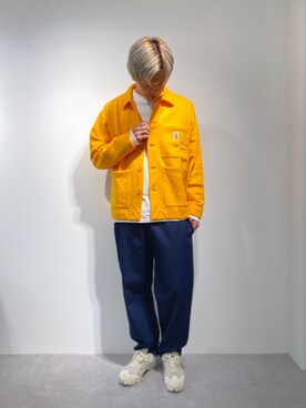 「inov-8（イノヴェイト）のアイテム（シューズ）」を使った、小野　隼ノ介さん（メンズ・178cm）の秋コーディネート