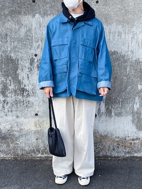 「Sillage（シアージ）のアイテム（ジャケット/アウター）」を使った、dddkkさん（メンズ・175cm）の冬コーディネート