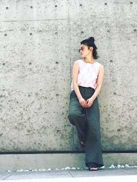 「rag & bone（ラグアンドボーン）のアイテム（サンダル）」を使った、MINAIさん（レディース・160cm）の夏コーディネート