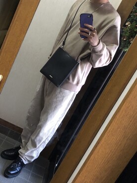「Lee（リー）のアイテム（その他パンツ）」を使った、よしはるさん（メンズ・171cm）の冬コーディネート