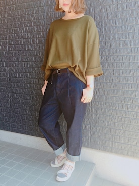 「SHAKA（シャカ）のアイテム」を使った、あさぽんさん（レディース・161cm）の夏コーディネート