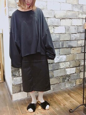 「rps（アールピーエス）のアイテム（スウェット）」を使った、あさぽんさん（レディース・161cm）の夏コーディネート