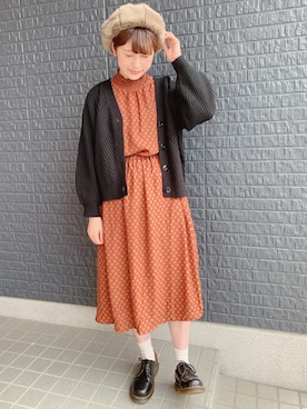 「rps（アールピーエス）のアイテム（カーディガン/ボレロ）」を使った、あさぽんさん（レディース・161cm）の秋コーディネート