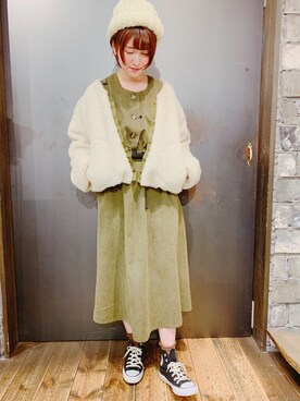 「rps（アールピーエス）のアイテム（ブルゾン）」を使った、あさぽんさん（レディース・161cm）の秋コーディネート