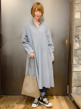 「rps（アールピーエス）のアイテム（バッグ）」を使った、あさぽんさん（レディース・161cm）の冬コーディネート