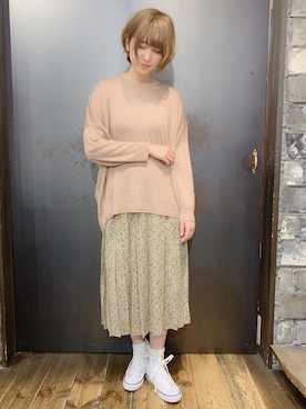 「rps（アールピーエス）のアイテム（チュニック）」を使った、あさぽんさん（レディース・160cm）の冬コーディネート