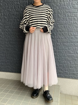 「rps（アールピーエス）のアイテム（その他トップス）」を使った、あさぽんさん（レディース・160cm）の春コーディネート