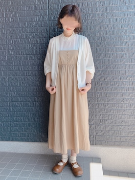 「rps（アールピーエス）のアイテム（カーディガン/ボレロ）」を使った、あさぽんさん（レディース・160cm）の夏コーディネート