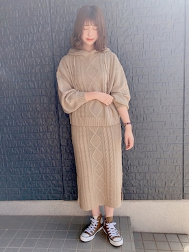 「rps（アールピーエス）のアイテム」を使った、あさぽんさん（レディース・160cm）の秋コーディネート