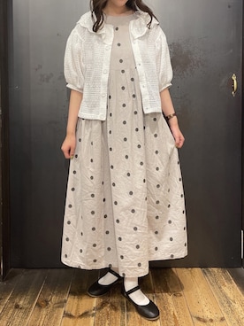 「rps（アールピーエス）のアイテム（シューズ）」を使った、あさぽんさん（レディース・160cm）の春コーディネート