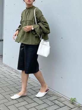 「BKhome（ビーケーホーム）のアイテム」を使った、mikaさん（レディース・157cm）の秋コーディネート