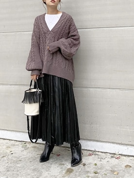 「BKhome（ビーケーホーム）のアイテム」を使った、mikaさん（レディース・157cm）の秋コーディネート