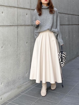 mikaさん（レディース・157cm）の冬コーディネート