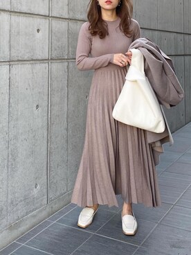 「Elenore（エレノア）のアイテム」を使った、mikaさん（レディース・157cm）の冬コーディネート