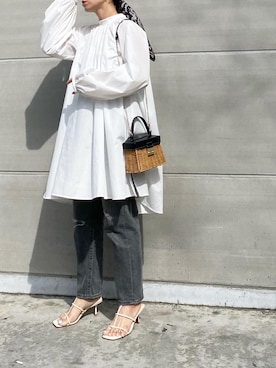 「GRL」｜「アイテム（財布/小物）」を使った、mikaさん（レディース・157cm）の春コーディネート