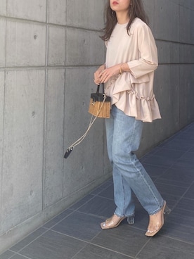 「DAIS-Y（デイジー）のアイテム」を使った、mikaさん（レディース・157cm）の春コーディネート