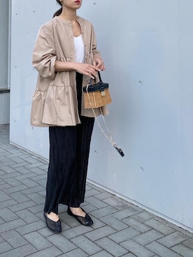 「DAIS-Y（デイジー）のアイテム」を使った、mikaさん（レディース・157cm）の春コーディネート